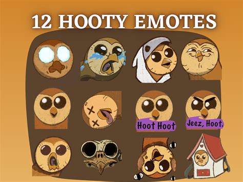 12 Hooty From the Owl House Inspired Emotes for Twitch or Discord ...