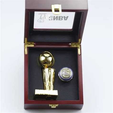 2021 Milwaukee Bucks Giannis Antetokounmpo NBA championship ring & Larry O’Brien Championship ...