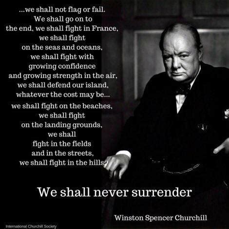 Today on the 4th of June 1940 Winston Churchill said a very iconic speech to the people of ...