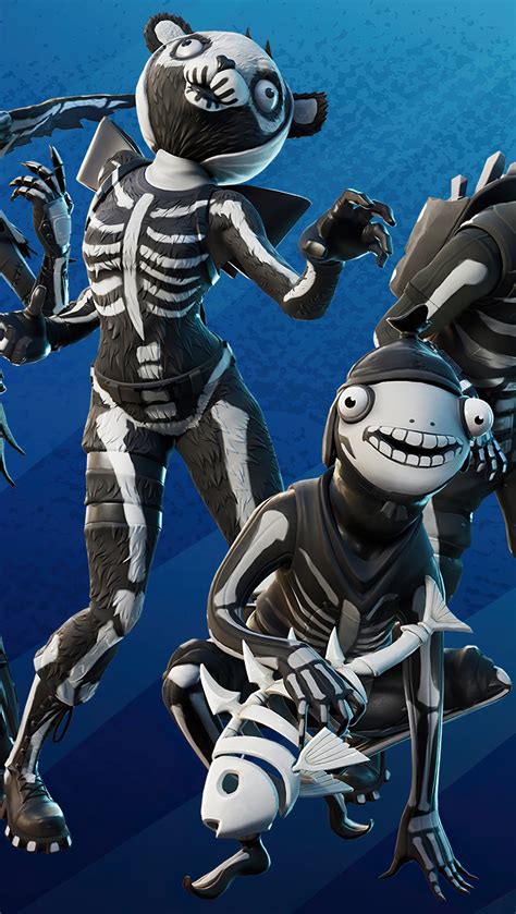 Fortnite Skull squad pack skins Halloween outfits Fondo de pantalla 4k ...