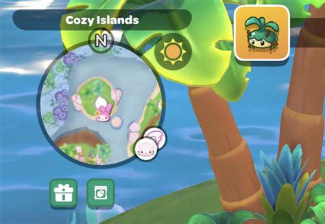 What do the 2 green icons below the map mean? : r/HelloKittyIsland