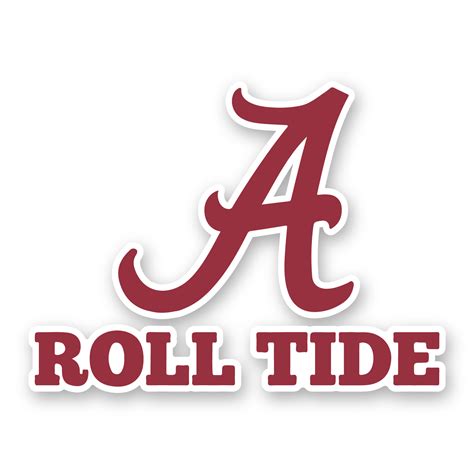 Alabama Crimson Tide "A Roll Tide" Precision Cut Decal / Sticker