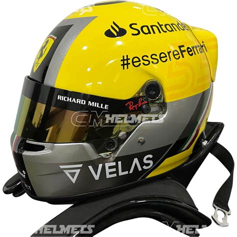 CARLOS SAINZ 2022 MONZA GP F1 REPLICA HELMET FULL SIZE | CM Helmets