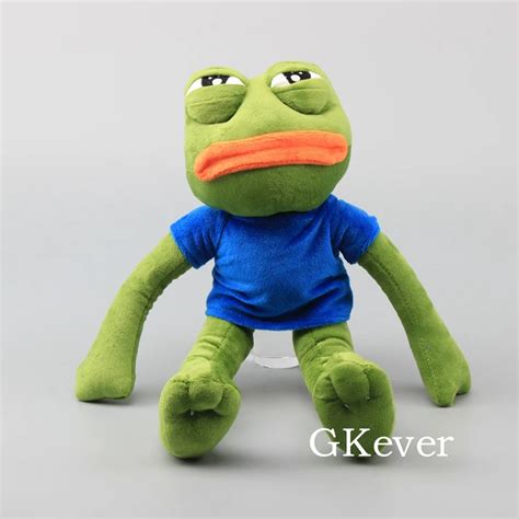 Cartoon Pepe Sad Frog Plush Toy Soft Stuffed Animal Doll 17" 42 CM ...