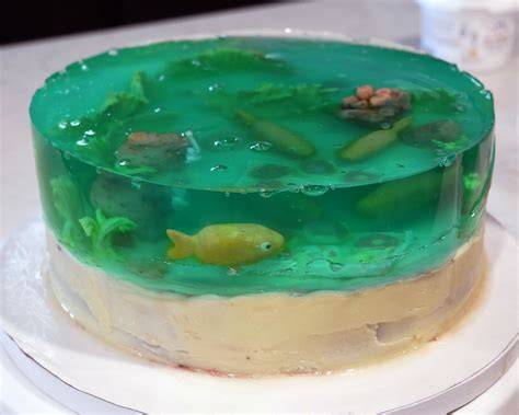 Gelatin Under The Sea Cake — Jello Layer Cake Tutorial