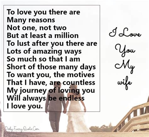 42 Cute Love Poems For Wife From The Heart - Romantic I Love You ...