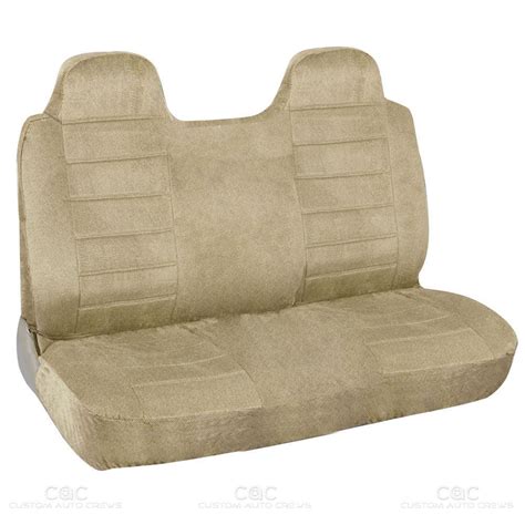 Truck Front Bench Seat Cover Beige Regal Velour Fabric Fitted