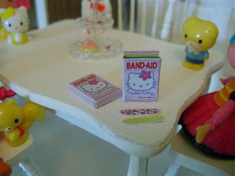 Baking In Miniature: Hello Kitty Bandaids & Box - Just for fun