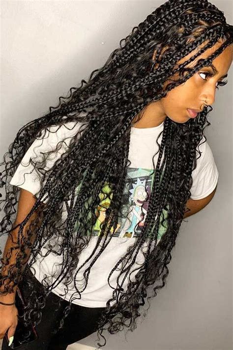 25 Gorgeous Braids with Curls That Turn Heads | Goddess braids ...