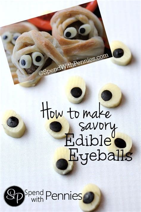 How to make edible eyeballs! (Savory!) - Spend With Pennies