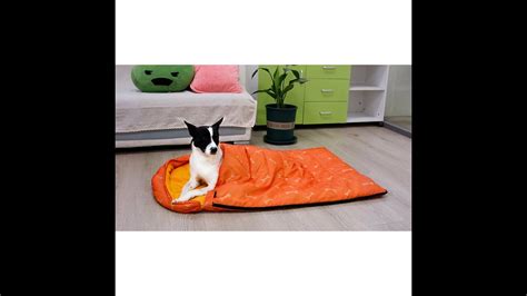 New Pattern Packable Dog Sleeping Bag - YouTube