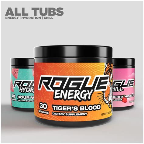 Rogue Energy Gaming Drinks - All Flavors