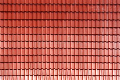 Roofing Texture. Red Corrugated Tile Element of Roof Stock Image - Image of detail, clay: 156604627