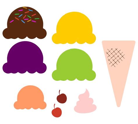 10 Best Ice Cream Cone Pattern Printable PDF for Free at Printablee ...