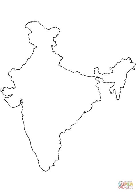 Map Of India Outline Printable | Printable Maps