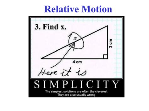 Relative Motion