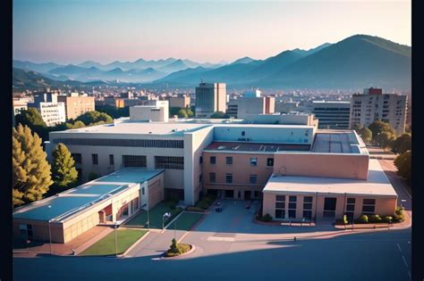 Premium AI Image | A view of the campus of the university of alberta.