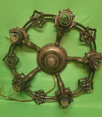 Chandeliers, Fixtures, Sconces - Iron Art Deco Ceiling