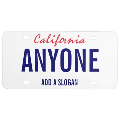 California Custom License Plate | Zazzle.com