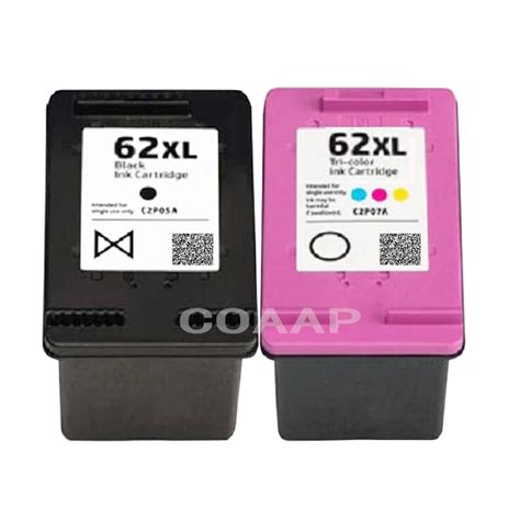 2pack Compatible HP 62 62xl Ink Cartridge For HP Envy 5640 5660 7640 5540 5544 5545 5546 5548 ...