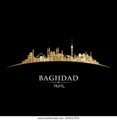 Baghdad Iraq City Skyline Silhouette Vector Stock Vector (Royalty Free ...