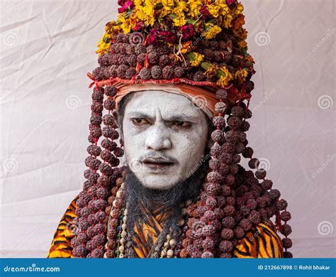 Portrait of Naga Sadhu at Kumbh Mela Editorial Stock Photo - Image of ...