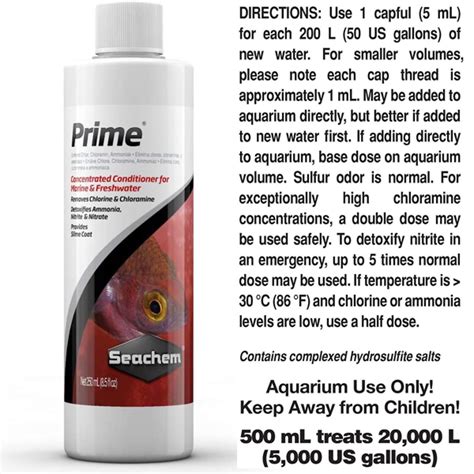 Seachem Prime Water Conditioner Review - Aquarium Water Treatments