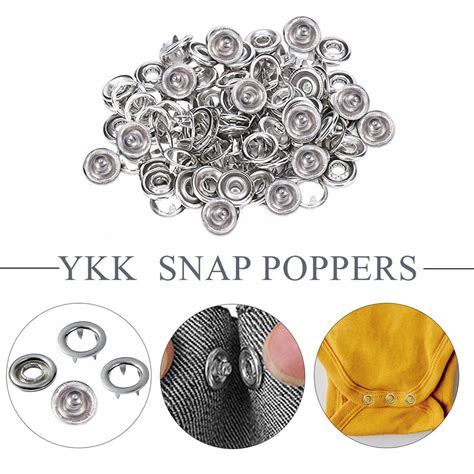 YKK Snap Poppers Fasteners Prong Ring Press Studs Buttons for Babygro's, Baby Bib, Kids Wear ...