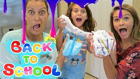 BACK TO SCHOOL SUPPLIES SLIME! | FLUFFY, JIGGLY, ERASER, HIGHLIGHTER ...