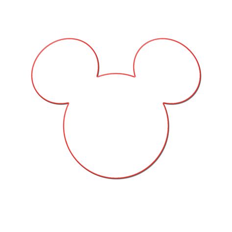 Mickey Mouse Ears Outline - ClipArt Best