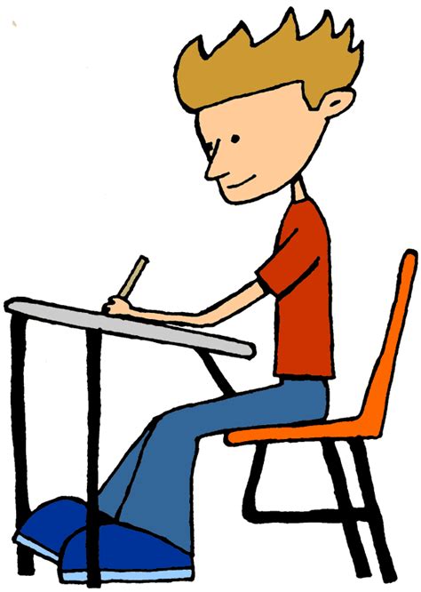 Student Taking A Test Clip Art - ClipArt Best