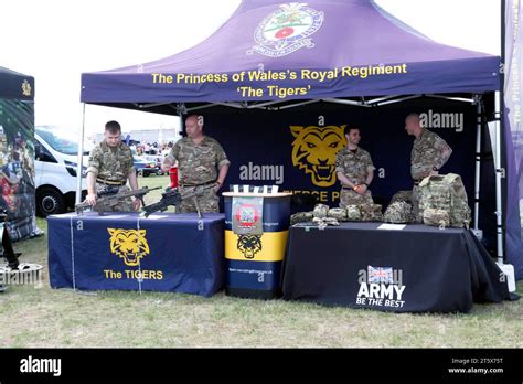 The Princess of Wales Royal Regiment 'TheTigers', Recruitment Stand at ...