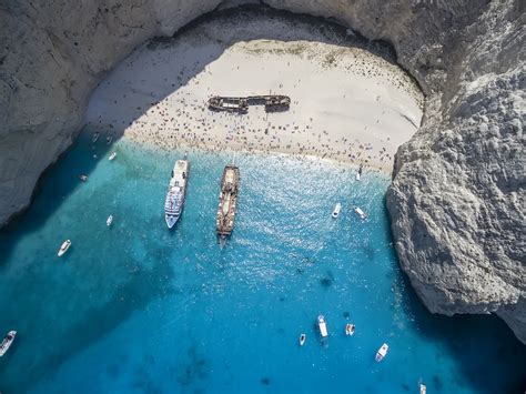 Navagio Beach in Zakynthos, one of Greece’s celebrity beaches ...