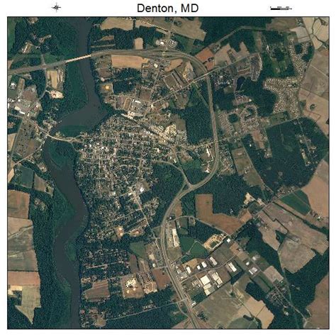 Aerial Photography Map of Denton, MD Maryland