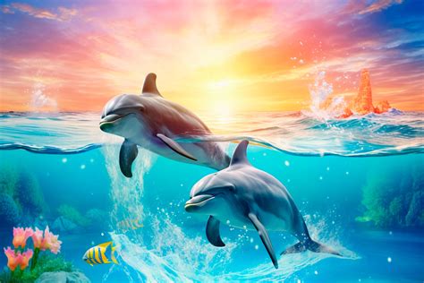 DOLPHIN WALLPAPER - Etsy