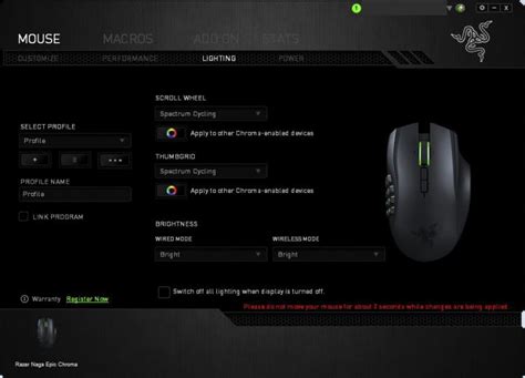 Razer Naga EPIC Chroma Review - Software & Lighting