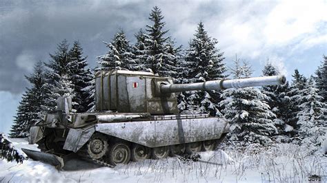 Photos WOT Tanks FV4005 Stage II 3D Graphics Snow Games World of Tanks ...