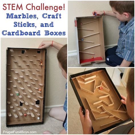 Build a Marble Run with Craft Sticks