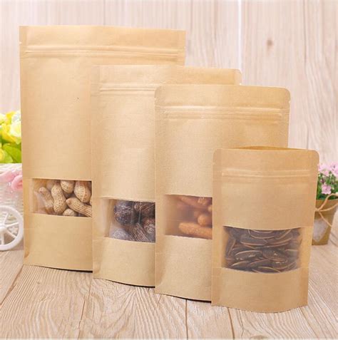 Thin Kraft Paper Packaging Bags for Food Packing - Kraft Paper Bag and ...