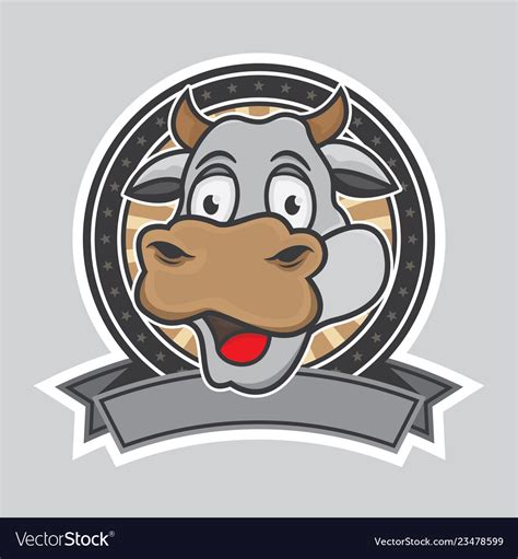 Cow logo design Royalty Free Vector Image - VectorStock