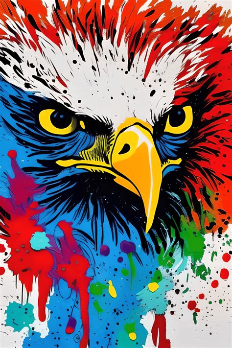 Create an Abstract Painting of an Eagle · Creative Fabrica