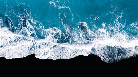 Ocean Waves Aerial View Wallpapers | HD Wallpapers