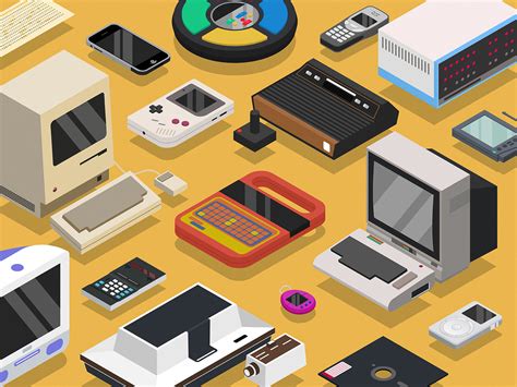 Old Tech Devices by Tanner Wayment on Dribbble