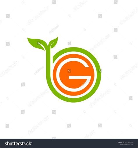 G Bg Logo Design Green Leaf Stock Vector (Royalty Free) 1075231034 | Shutterstock