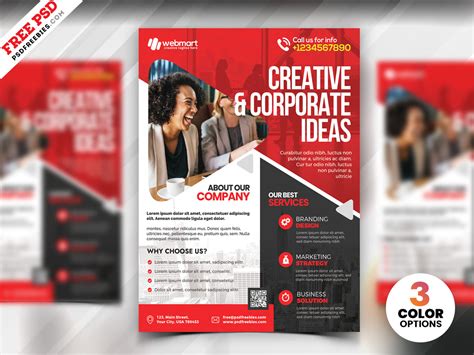 A4 Corporate Flyer PSD Template | PSDFreebies.com