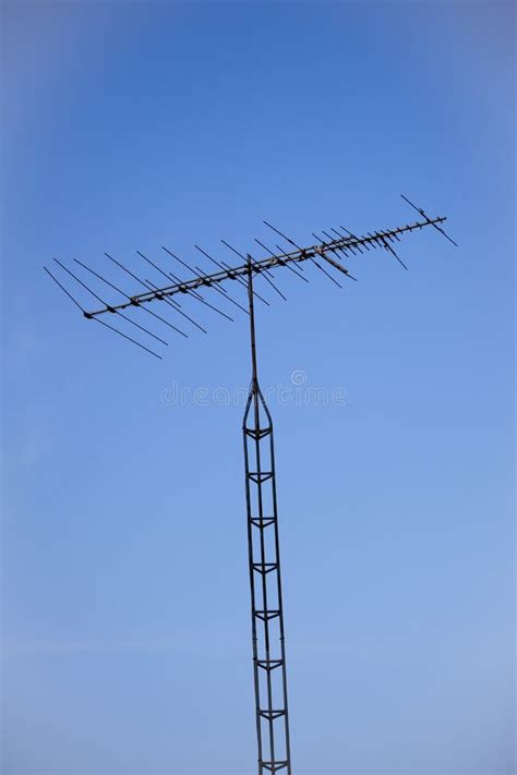 Analog Television Antenna And Tower Stock Photo - Image of sunshine, antenna: 16052428