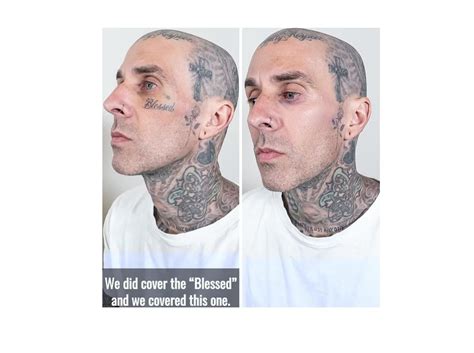 How Travis Barker Made His Face Tattoos Disappear