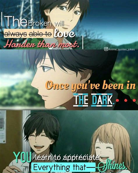 Orange anime Anime quotes Kakeru Best quotes | Anime quotes inspirational, Anime quotes, Anime ...