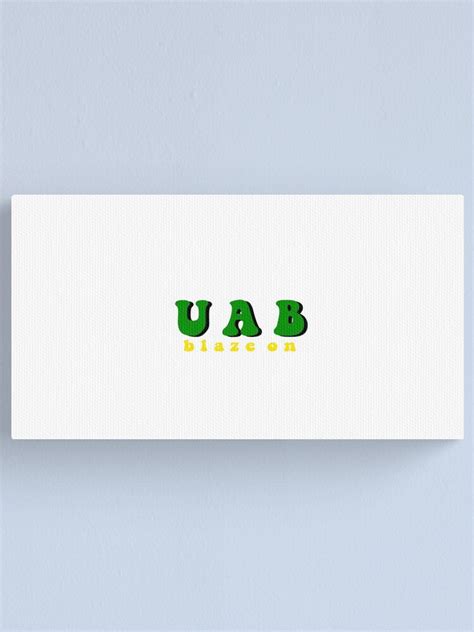 "uab" Canvas Print for Sale by astros45 | Redbubble