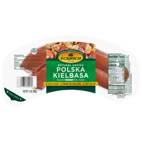 Eckrich® Polska Kielbasa Natural Casing Smoked Sausage, 14 oz - Food 4 Less